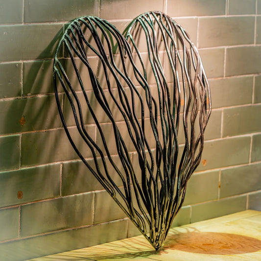 Metal Driftwood Heart – Large