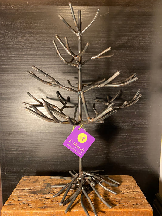 Metal ornamental display tree