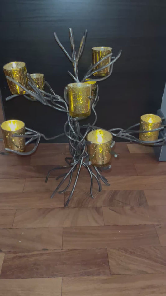 Tea light holder tree